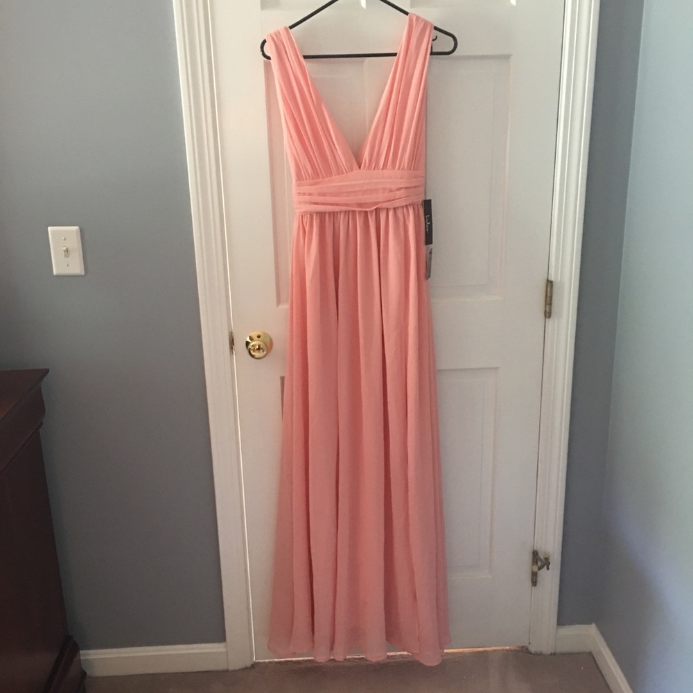 Lulu’s Heavenly Hues Blush Maxi Dress